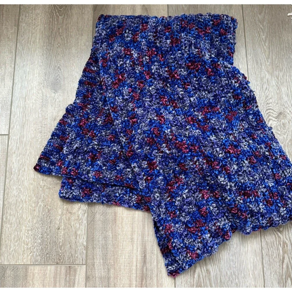 Hand Crocheted Crush Velvet Blanket